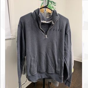 Love Pink Quarter Zip Sweater